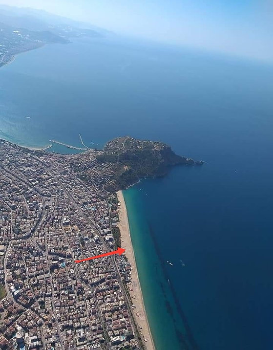 Меблированные апартаменты 2+1 в 250 м от пляжа Клеопатры 