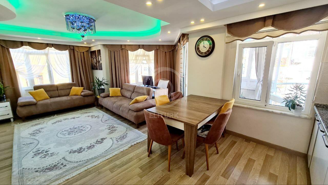 Красивая квартира 2+1 с мебелью в Тосмуре Аланья 450 м от моря 