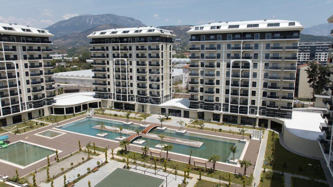Exodus riverside: квартиры в ЖК отельной концепции, открытый район Алании