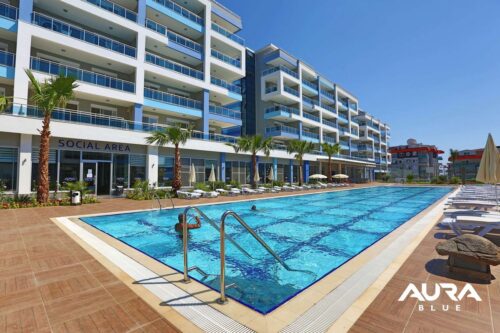 Большая, роскошная квартира в Турции, цена недели! Aura Blue Residence,
