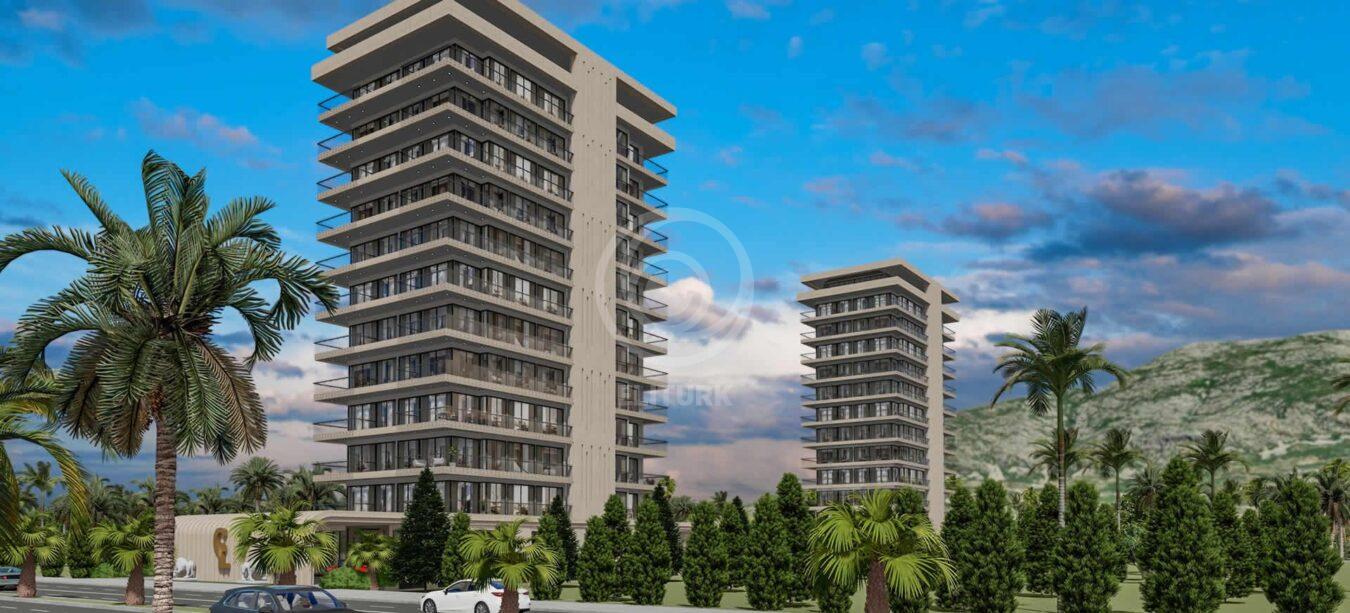 Квартира 1+1 в Махмутларе, на 1 линии моря: Serenity Premium