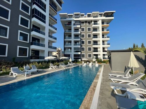 Новая квартира 1+1 в Газипаша, 650 м до пляжа