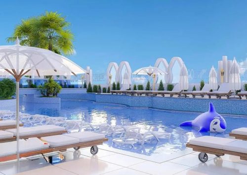Просторная квартира 1+1 в Алании, район Махмутлар, в комплексе Yekta