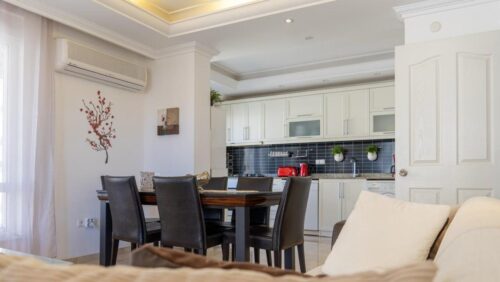 Купить квартиру в Алании: 2+1 с видом на море под