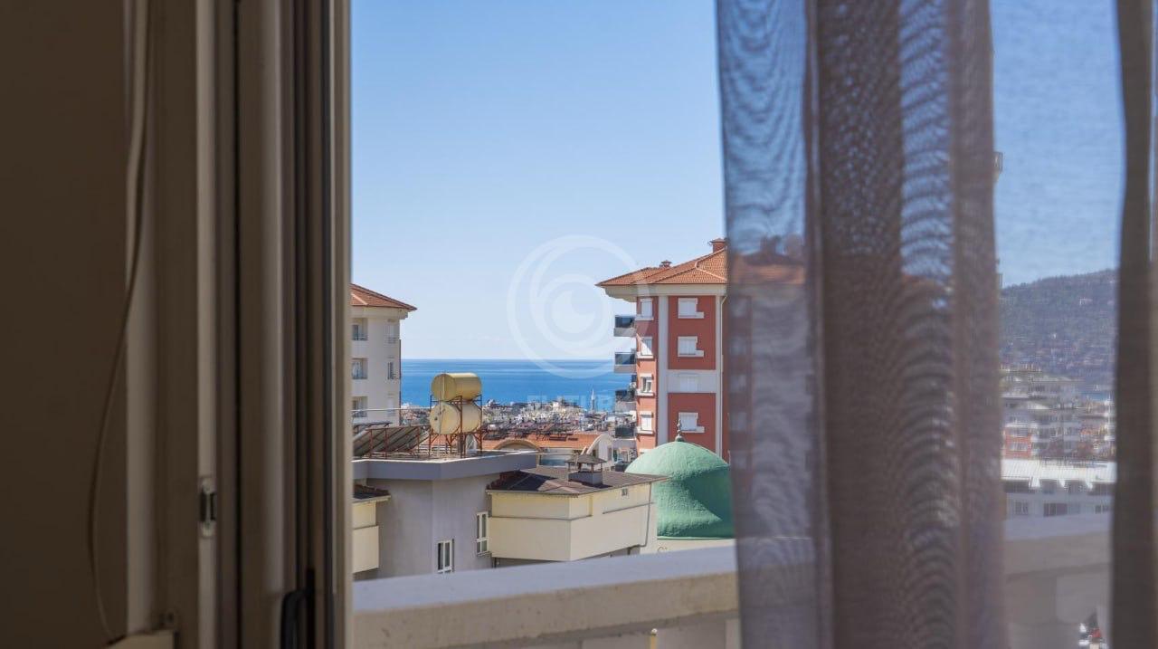 Продажа квартиры 2+1 в Алании, вид на море